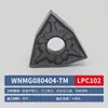 Hoja CNC WNMG080404 Hoja de Torneado para Procesamiento de Piezas Externas de Acero con Forma de Melocotón, Acero Inoxidable e Insertos de Aleación para Torno