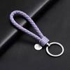Llavero de Cordón de Cuero Cuerda Trenzada Accesorios para Coche Varios Colores Adornos para Bolsos Colgante Fabricante Venta al por Mayor Accesorios de Moda