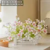 Flores Artificiais para Cerca, Decorações com Flores Artificiais, Decorações de Flores de Plástico de Alta Qualidade para Sala de Estar, Plantas Verdes Decorativas, Arranjos de Flores Biônicos