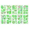 Pegatinas de Tatuaje de Mariposa Luminosa Transfronterizas Unicornio Elfo Infantil Dibujos Animados Fluorescentes Fiesta Pegatinas de Tatuaje Personalización