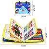 Bolsa de Educação Infantil, Quadro de Aprendizagem de Vestir para Crianças, Brinquedos Educacionais para Crianças Pequenas, Atividades de Ensino de Habilidades para a Vida, Livro de Pano de Feltro, Feito à Mão
