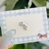 Sonho Doce Meteoro Unhas de Osso da Orelha Brincos de Parafuso de Aço Titânio Joias de Zircônia Moda de Luxo Leve Casual e Exquisitos