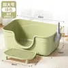 Bandeja sanitaria para gatos semi-cerrada extragrande, elevada para prevenir salpicaduras y olores, especialmente diseñada para gatos Maine Coon corpulentos