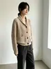 Cárdigan de punto trenzado estilo retro europeo y americano transfronterizo para mujer, nueva colección otoño e invierno 2026, top de chaqueta de punto estilo casual