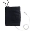 Cachecol de Tricô Aquecido por USB para Mulheres, Engrossado e Quente, com Design de Proteção para o Pescoço, Combinado com um Chapéu Casual de Rua Estilo Americano