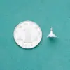 Nuevo Colgante de Flor de Trompeta de Plata Pura S925 Plata Lisa Hecho a Mano en Chiang Mai Pulsera de Cuentas de Cristal DIY Accesorios de Plata