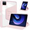 Adecuado para MI millet 7 Pro acrílico giratorio paquete completo 11 pulgadas transparente ranura para bolígrafo carcasa trasera ultrafina funda de cuero anticaída