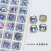 Rhinestone Cuadrado Octagonal de Fondo Puntiagudo de 10 mm Dongzhou Crystal, Rhinestone Brillante para Arte de Uñas, Accesorios para Joyería DIY, Rhinestone de Vidrio K9 Recubierto