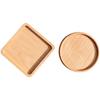 Posavasos de Madera Maciza de Haya Doterra Estilo Japonés Almohadilla Aislante de Calor Sin Pintar Se Puede Grabar con Logo Posavasos de Madera Multifuncional Aislante de Calor
