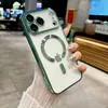 Capa de celular de alta qualidade para iPhone 18 Pro com padrão magnético de CD galvanizado, película protetora para lente Apple 16 Pro, capa à prova de quedas