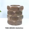 Grande Coleção de Produtos Únicos - Design Criativo Antigo Rústico Madeira Maciça Enfeites Decorativos Vasos de Flores para Pátio de Madeira Zakka Mercearia