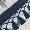 Suministro Directo de Fábrica Borla de Algodón para Escoba Encaje DIY Accesorios para Ropa Falda de Mujer Hilo de Algodón Encaje de Barba Estilo Caliente