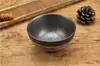 Configuração de Mesa Estilo Japonês Peça Quatro Tigela de Arroz Restaurante de Sushi Xícara de Chá Prato de Osso Preto Cerâmica Suporte para Hashi Bule Cozinha Japonesa e Coreana