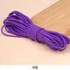 Cuerda elástica muy elástica, duradera y colorida, cordón elástico redondo para cuerdas de saltar infantiles, coleteros, cinturas y accesorios de ropa