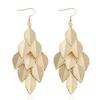 Transfronterizo Europeo y Americano Deseo Nuevos Accesorios para el Cabello Moda Elegante Diadema de Perlas Hoja Dorada Ventas Directas de Fábrica Accesorios de Comercio Exterior