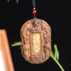 Venta Directa de Fábrica del Popular Colgante de Lujo Negro y Dorado del Dios de la Riqueza con un Buda sin Rostro, Adecuado para Colgar en el Cuello o en el Coche