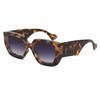 Gafas de Sol Cuadradas con Patillas Anchas Uv400 para Mujer, Gafas de Sol Estilo Diseñador, Gafas Transfronterizas, Gafas Estilo Europeo y Americano