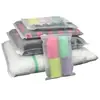 Sacos Transparentes Foscos Espessos com Zíper Bolsas Reutilizáveis Personalizadas de PE para Armazenamento de Roupa Íntima, Roupas, Meias e Embalagem de Vestuário