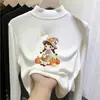 Nueva y moderna capa base térmica de otoño/invierno para niños, cuello alto medio para niñas, top cálido y casual para niños mayores