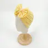 Nuevo sombrero de lazo para niños gorra sin borde para recién nacidos gorra de color liso para bebé gorra fetal gorra con nudo para bebé