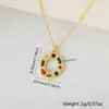 Europa y Estados Unidos venta caliente transfronteriza collar con colgante de 26 letras inglesas cobre microincrustado circonita accesorios diy colgante al por mayor