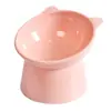 Comedero para mascotas transfronterizo suministros para mascotas cuenco con cuello inclinado diámetro grande para perro pp inclinado material anti-vuelco mascota