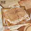 Pacote de Material de Notas Adesivas Momo Série Coleção de Notas Adesivas Papel Base para Colagem de Diário Vintage 100 Folhas em 6 Designs