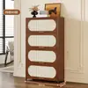 Gabinete Retro Simple Estante de Almacenamiento de Piso Sala de Estar Hogar Estantería a Prueba de Polvo Gabinete de Almacenamiento Multicapa Gabinete de Pared