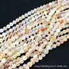 Cuentas Redondas de Jade del Sur Cuentas Sueltas Ágata de Cristal DIY Collar Accesorios de Joyería Semi-Terminados Venta al por Mayor Cuentas Sueltas Hechas a Mano DIY