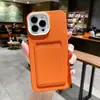 Adequado para iPhone 18 Pro Max Capa de Silicone Fosco com Porta-Cartão Três em Um Capa para Celular Apple 17 13/16 Simples