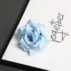 Flor de Rosa Simulada con Esquina de Diamante, Cabeza de Flor de Rosa, Flor Artificial, Cascada, Arreglo Floral de Boda, Ramillete Decorativo, Accesorios Florales para Pasteles DIY