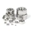 Tuercas hexagonales de acero inoxidable 304 británicas y americanas con rosca gruesa UNC3/8, tuercas hexagonales británicas de 1/4 de pulgada con rosca fina UNF