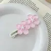 Clipes de cabelo novos para a primavera de 2025, cor de doce rosa fofo, clip lateral para franja, acessórios de cabelo de alto nível, cor dopamina, grampo de cabelo