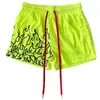 Shorts de Fitness Masculino Respirável de Secagem Rápida Verão Malha Esportiva Calças de Treino para Corrida
