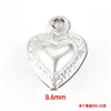 Acero Inoxidable Presión de Aceite Forma de Corazón Colgante de un Solo Agujero Collar Pulsera de Cuentas DIY Accesorios de Joyería Collar Colgante Pequeño de Corazón