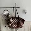 Nueva Tendencia de Lunares Otoño 2026 Bolso de Mano de Gran Capacidad Bolso de Hombro Único a la Moda Bolso Versátil para el Trabajo de Mujer