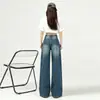 Jeans rectos para mujer, nuevo estilo otoño 2026, corte holgado estilo callejero americano, moda retro, pantalones de pierna ancha súper populares