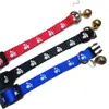 Nova Coleira de Pegada em Nylon com Sino Coleira para Filhote de Pet Ursinho Coleira para Cães Pequenos e Médios