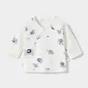 Camiseta de Medio Espalda para Bebé Recién Nacido, Ropa Interior Sin Costuras de Algodón Puro Clase A, Estilo Primavera y Otoño, Ropa Suave Amigable con la Piel Estilo Monje, Top para Bebé