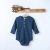 Ropa de primavera y verano para niños, ropa de bebé de pedos, color sólido, Rowan pit, ropa de escalada de manga larga, ropa de bebé de una pieza ha