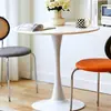 Mesa de Centro de Recepción para Negociaciones de Empresa Moderna Simple Mesa Redonda Grande para Sala de Estar, Estudio, Balcón, Mesita de Noche Combinación de Mesa y Sillas de Comedor
