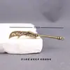 Chaveiro Acessório Qinglong Yan Yue Dao Espada Guan Gong Personalizada Criativa Arma Retrô Pequeno Pingente Latão Feito à Mão