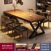 Mesa de Jantar para Sala de Estar Doméstica 2025 Nova Pequeno Apartamento Retangular Mesa de Jantar Simples Aluguel Mesa de Jantar e Cadeira Combinação