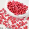 Contas de cerâmica vermelha de Ano Novo coleção de flores pequenas amor material de contas soltas DIY feito à mão acessórios de joias para pulseira colar