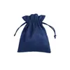 Nova bolsa de armazenamento de batom cosmético de veludo de alta qualidade, bolsa de cordão de pelúcia longa verde escuro, nécessaire de cordão de veludo