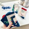 24 anos 5 pares de meias cano alto infantis desenho animado meninos e meninas primavera e outono meias fofas de desenho animado algodão