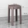 Bancos de Plástico Engrosados para Uso Doméstico, Bancas Apilables para Mesa de Comedor, Sillas Cómodas para Estar Sentado Largos Periodos, Bancos de Molino de Viento, Bancos Redondos de Plástico