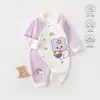Liquidação Macacão Bebê Unissex Camada Base 100% Algodão Roupa para Bebê Desenho Animado Fofo Macacão Sem Costura para Engatinhar