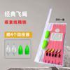 Juego de anzuelos para moscas Tuo Airlines Asia con lentejuelas, anzuelo para atar, anzuelo para moscas, microorganismo biónico, boca de caballo, correa blanca