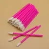 Brocha para Labios de Mango Hueco, Labial, Brillo de Labios, Brocha de Maquillaje, 50 Piezas/Paquete, Bastoncillos de Algodón de Limpieza, Herramientas de Belleza Portátiles, Venta al por Mayor Transfronteriza